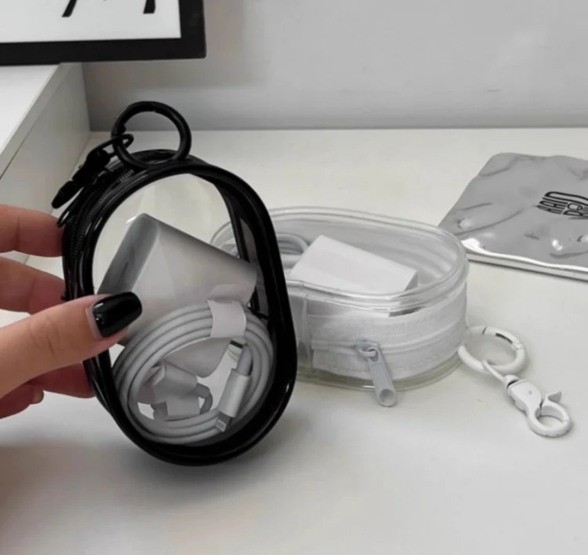 Tech Accessories For Christmas - 5 шт. прозрачные портативные сумки-органайзеры для