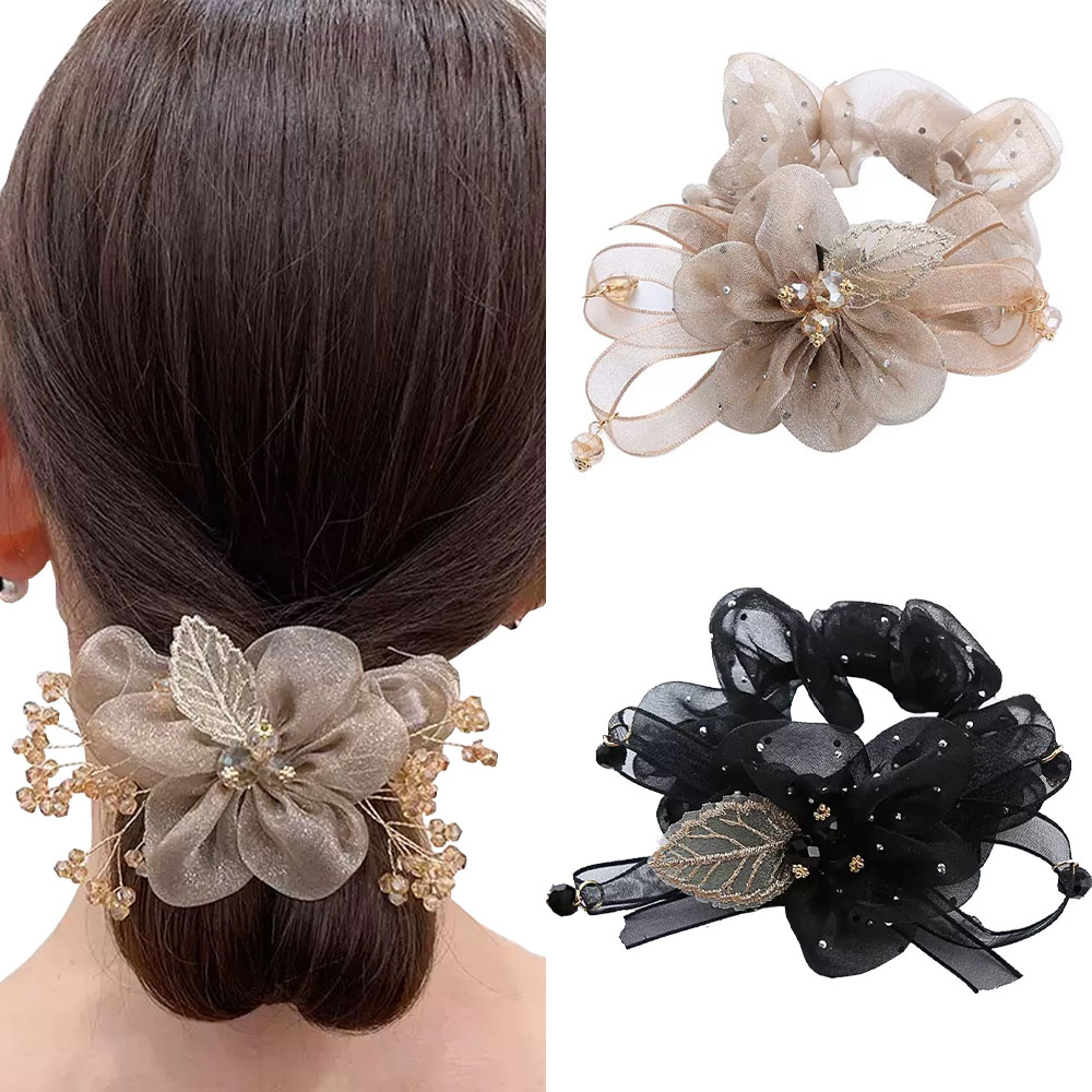 Hi Tech Accessories - Резинки для волос с цветами, модные