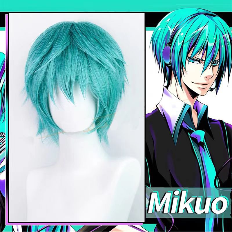 Tech Accessories For Men - Парик для косплея Mikuo, синий, короткий,